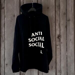 Anti Social Social Club cut off logo hoodie